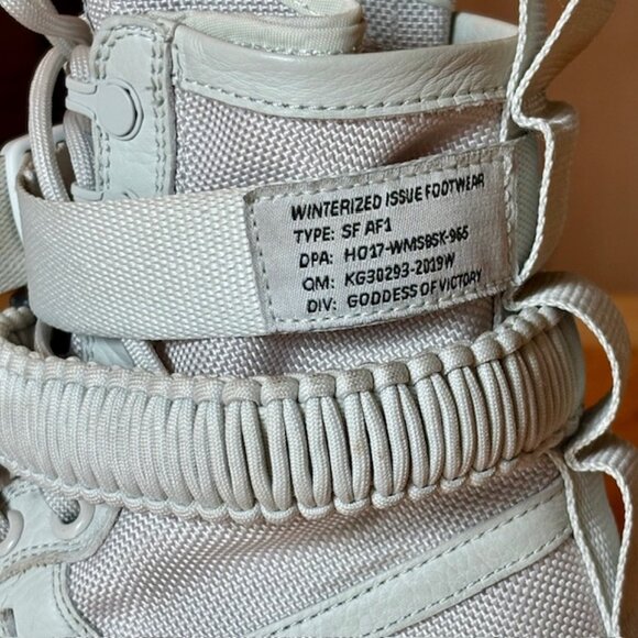 Nike Air Force 1 SF High Sole, Bone color Women's size 8.5, Men's size 7 - Picture 6 of 7